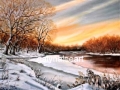 "Winter landscape" by Galyna Lee