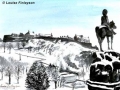 "Edinburgh Castle in winter" by Louise Finlayson