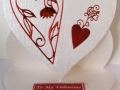 "To my Valentine" - handmade card - by Margaret McCartney